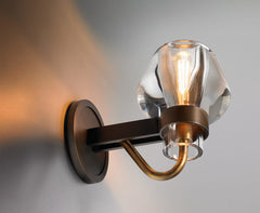 Belier Wall Sconce Brass & Crystal