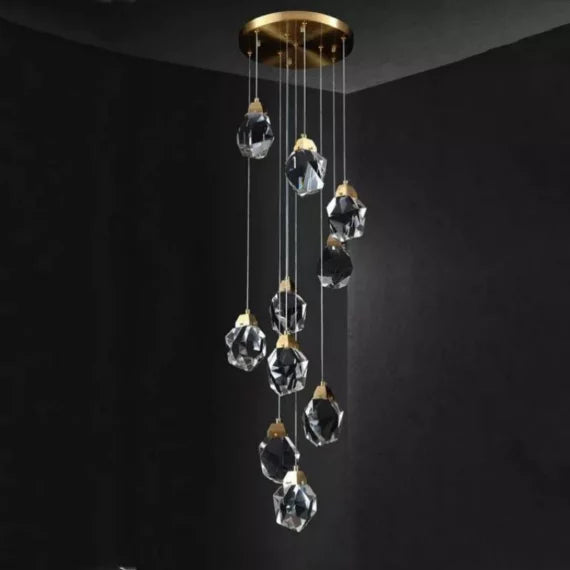 Mason Crystal Rotation Round Chandelier