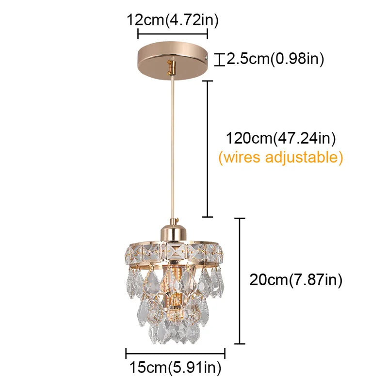 Crystal Lazzo Pendant Ceiling Light