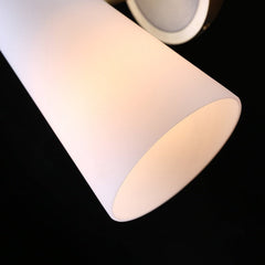 Ceramic White Double Shad Wall Sconce