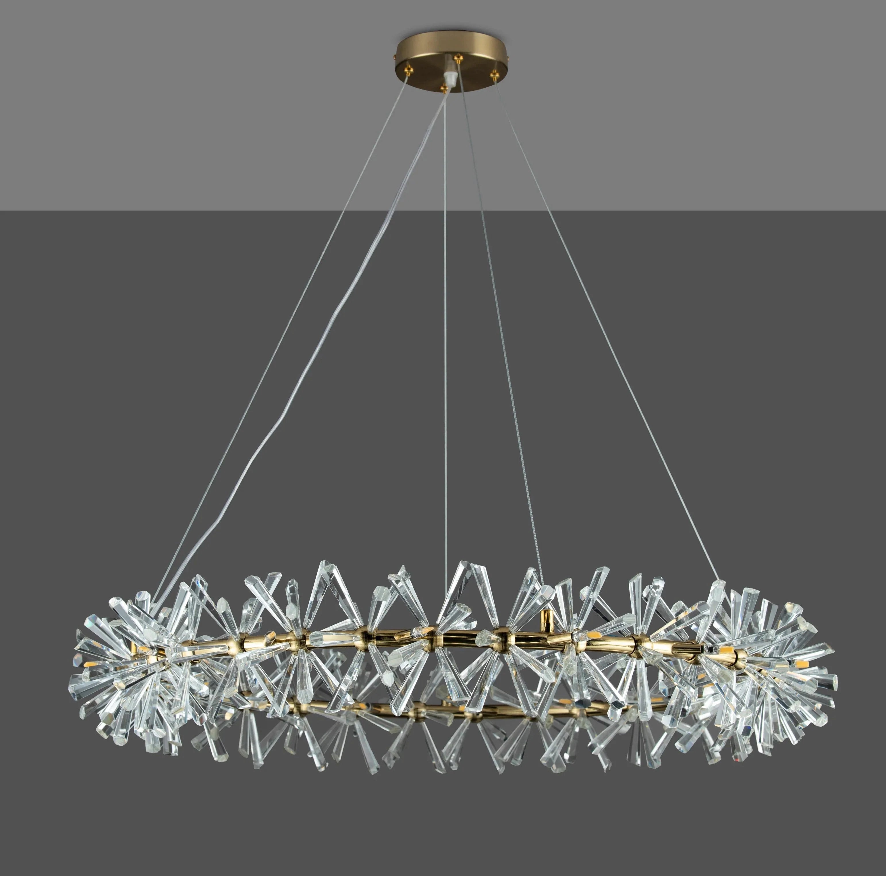 Frozen Ice Crystal Chandelier Light For Living Room Dining Hall