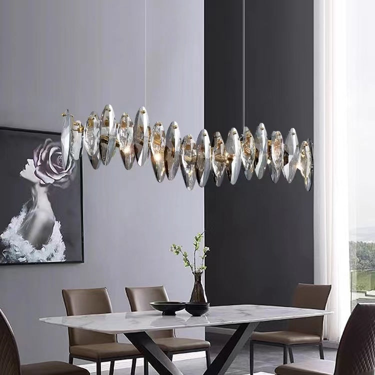 Leaf Crystal Chandelier Modern Decoration for Living Room