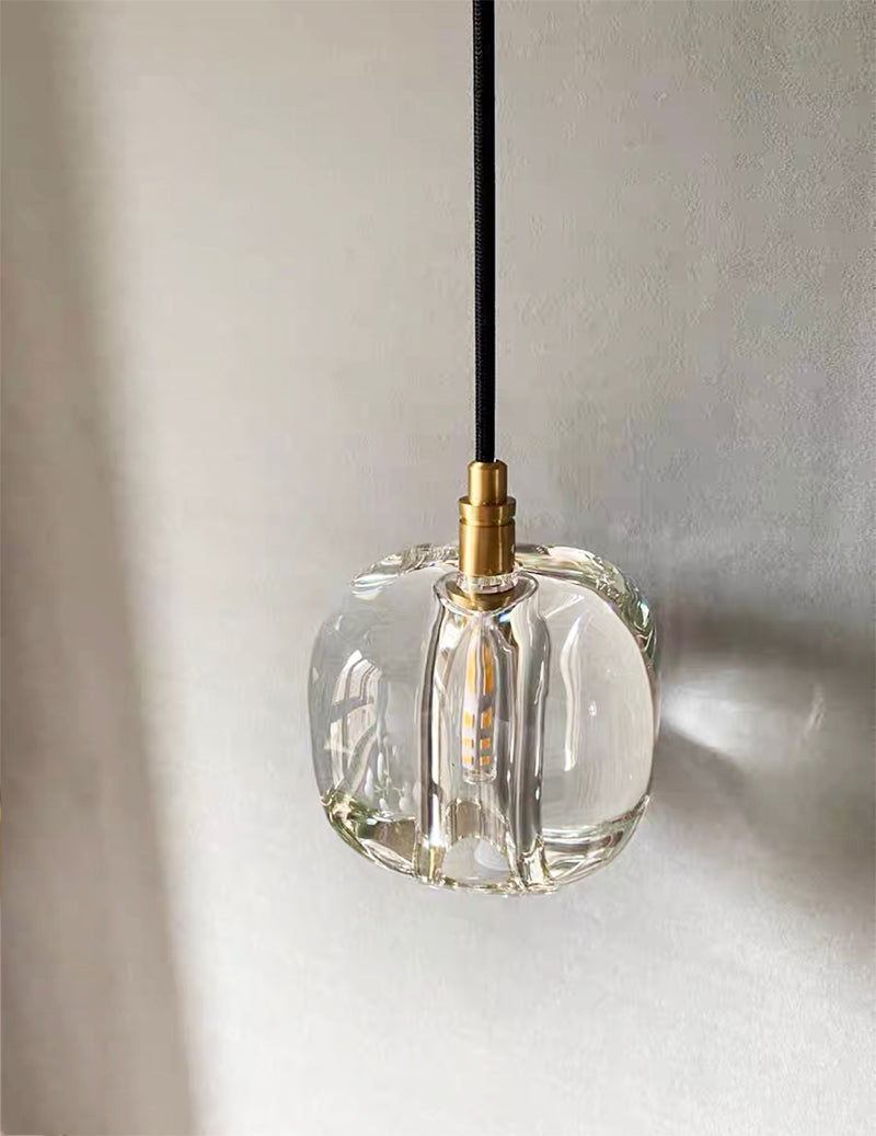 Smoke Grey Clear Pendant For Bedroom