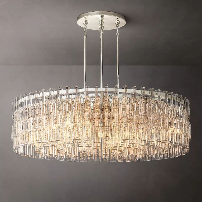 Magic K9 Crystal Chain Round Chandelier 120cm(48") 9-Lights