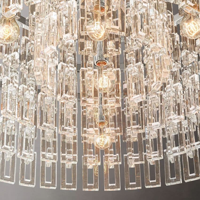 Magic K9 Crystal Chain Round Chandelier 120cm(48") 9-Lights