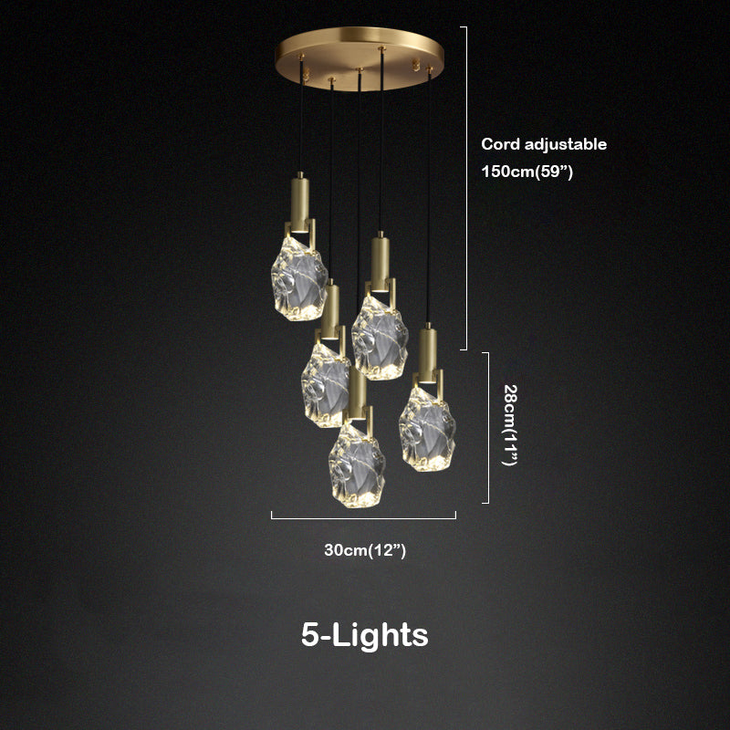 Iraegular Crystal Pendant Lighting