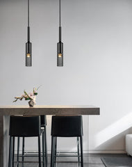 Smoke Grey Pendant Lighting Height 42cm(16.5")