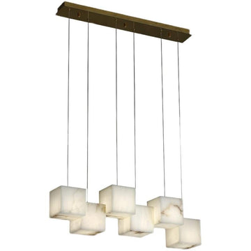 Alabaster Cubic Pendant 28.3" L / 37.8" L / 47.2" L