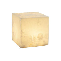 Alabaster Cubic Table Lamp 7.9" W / 11.8" W