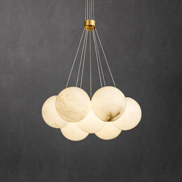 Alabaster Globe Art Pendant Light Balls