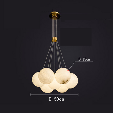 Alabaster Globe Art Pendant Light Balls