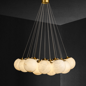 Alabaster Globe Art Pendant Light Balls