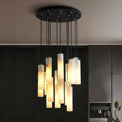 Alabaster Modern Art Chandeliers 7.9" H