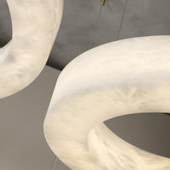 Alabaster Ring Round Chandelier