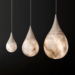 Alabaster Teardrop Pendant H