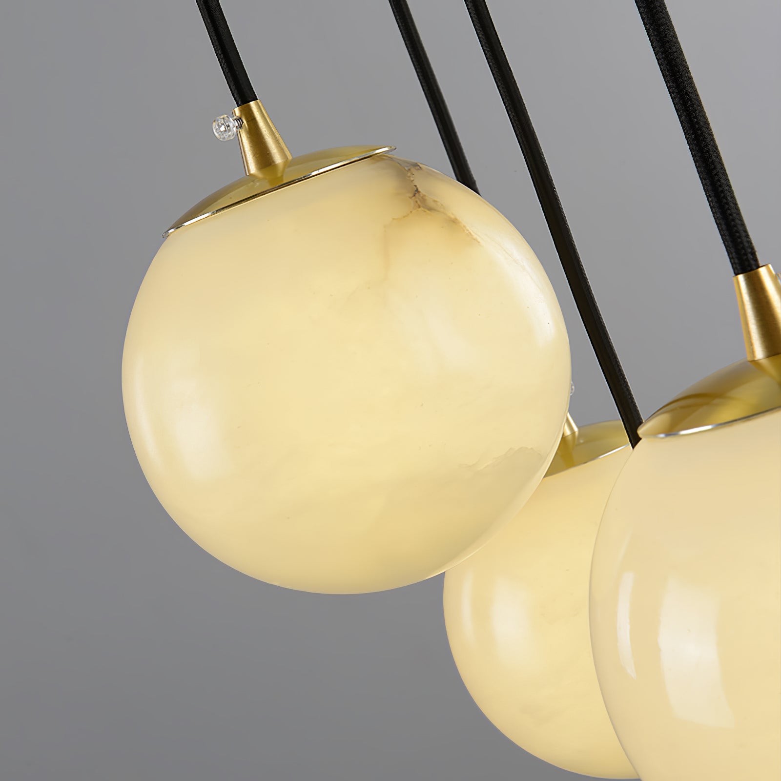 Alabaster Balls Cluster Chandelier