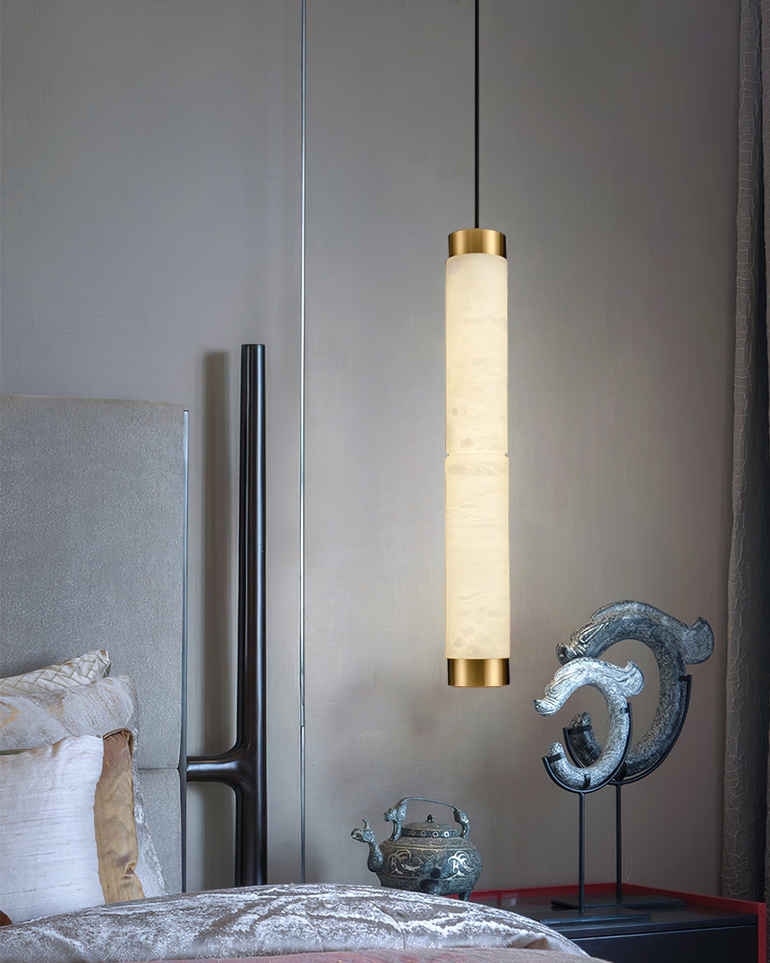 Alabaster Strip Pendant Light