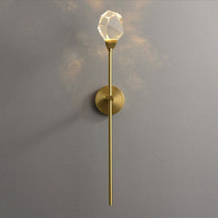 Mason Crystal Wall Sconce Long Rod