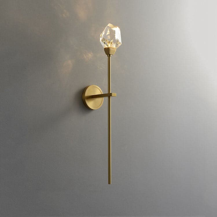 Mason Crystal Wall Sconce Long Rod