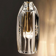 Column Cap  Crystal Wall Sconce