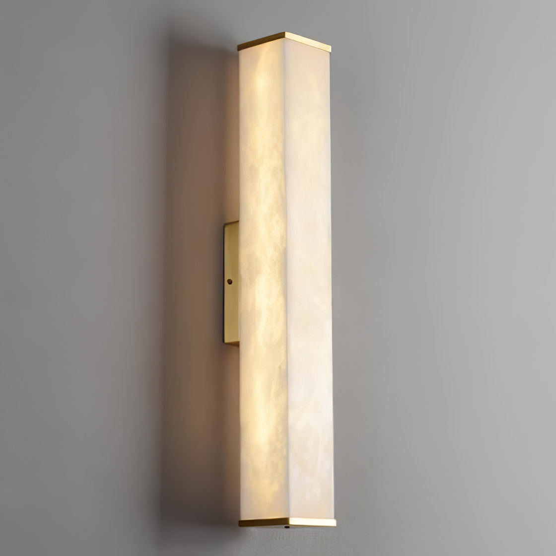 Alabaster Cuboid Wall Light