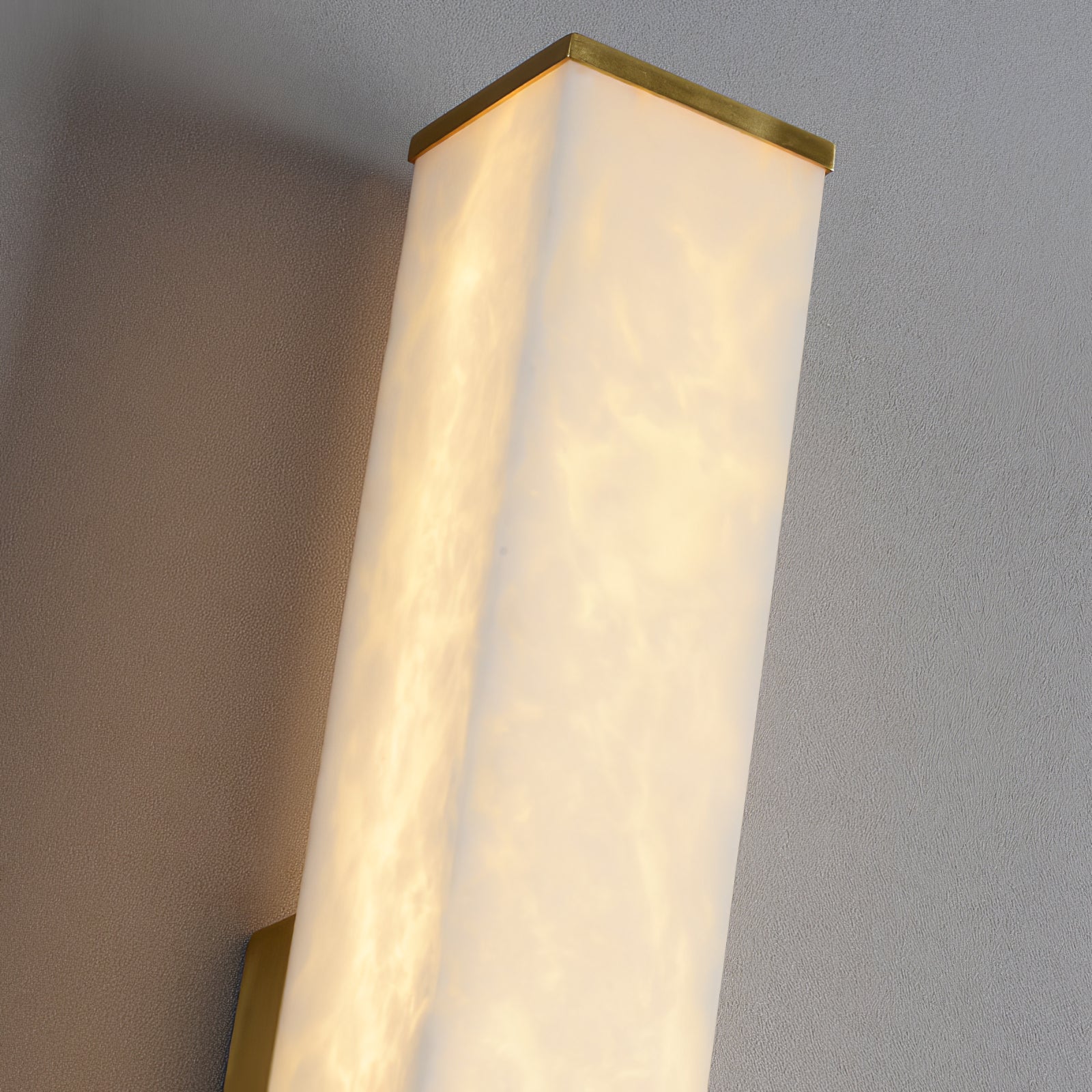 Alabaster Cuboid Wall Light