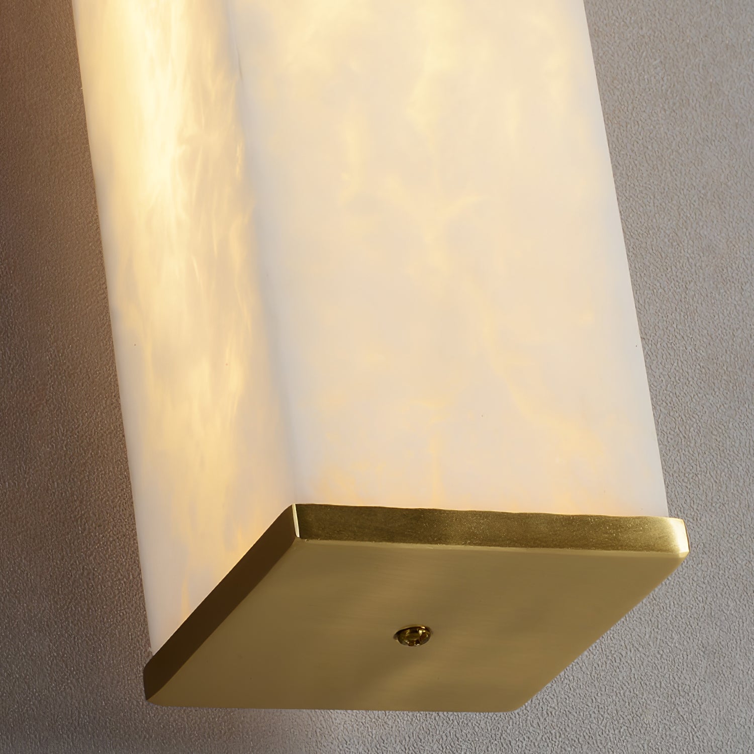 Alabaster Cuboid Wall Light