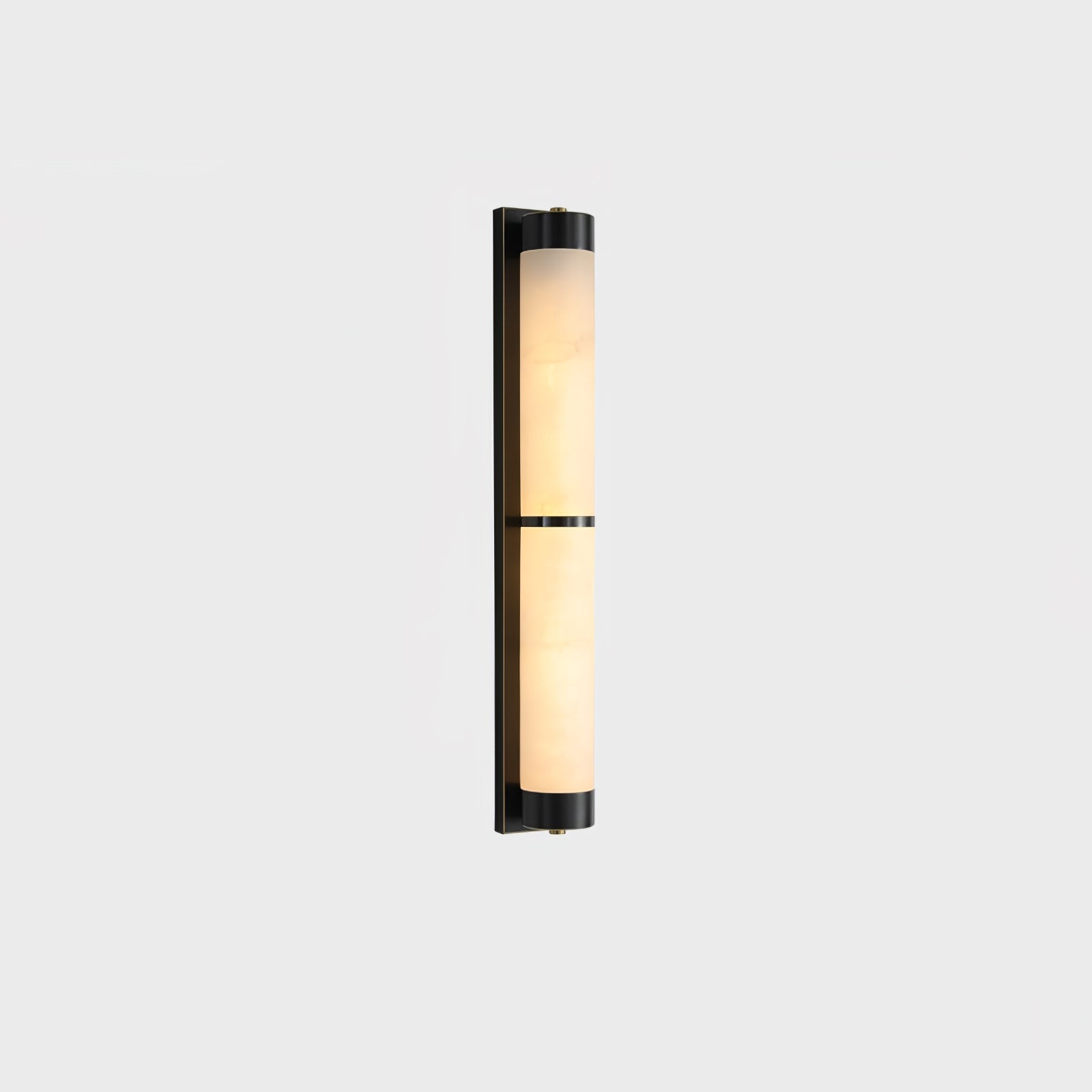 Alabaster Cylindra Brass Wall Light