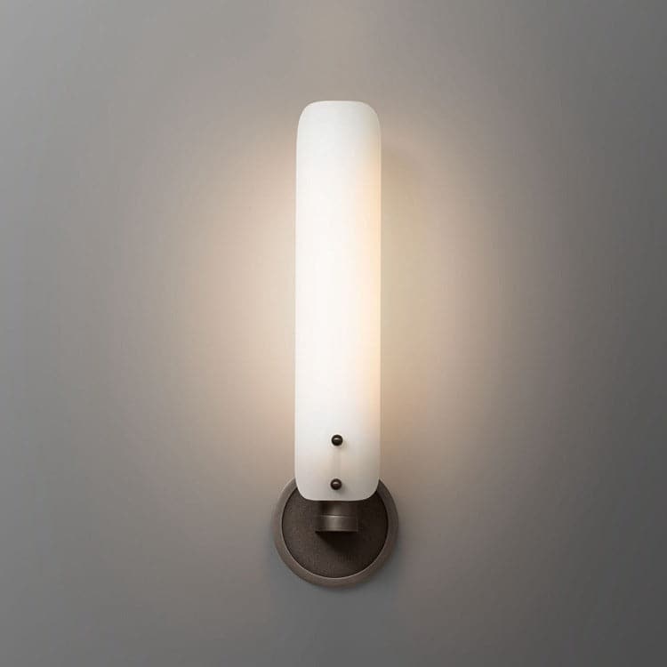 Alen Single White Glass Shad Wall Sconce