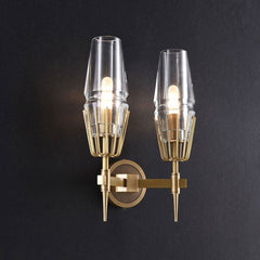 Dave Double Wine Glass Wall Sconce