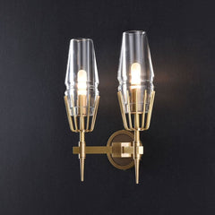 Dave Double Wine Glass Wall Sconce