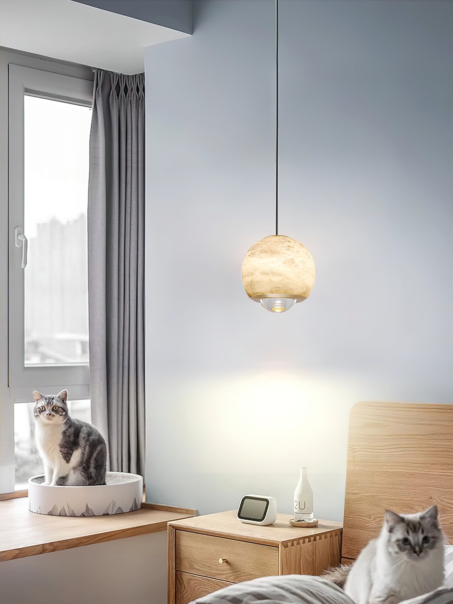 Alabaster Ferox Pendant Light