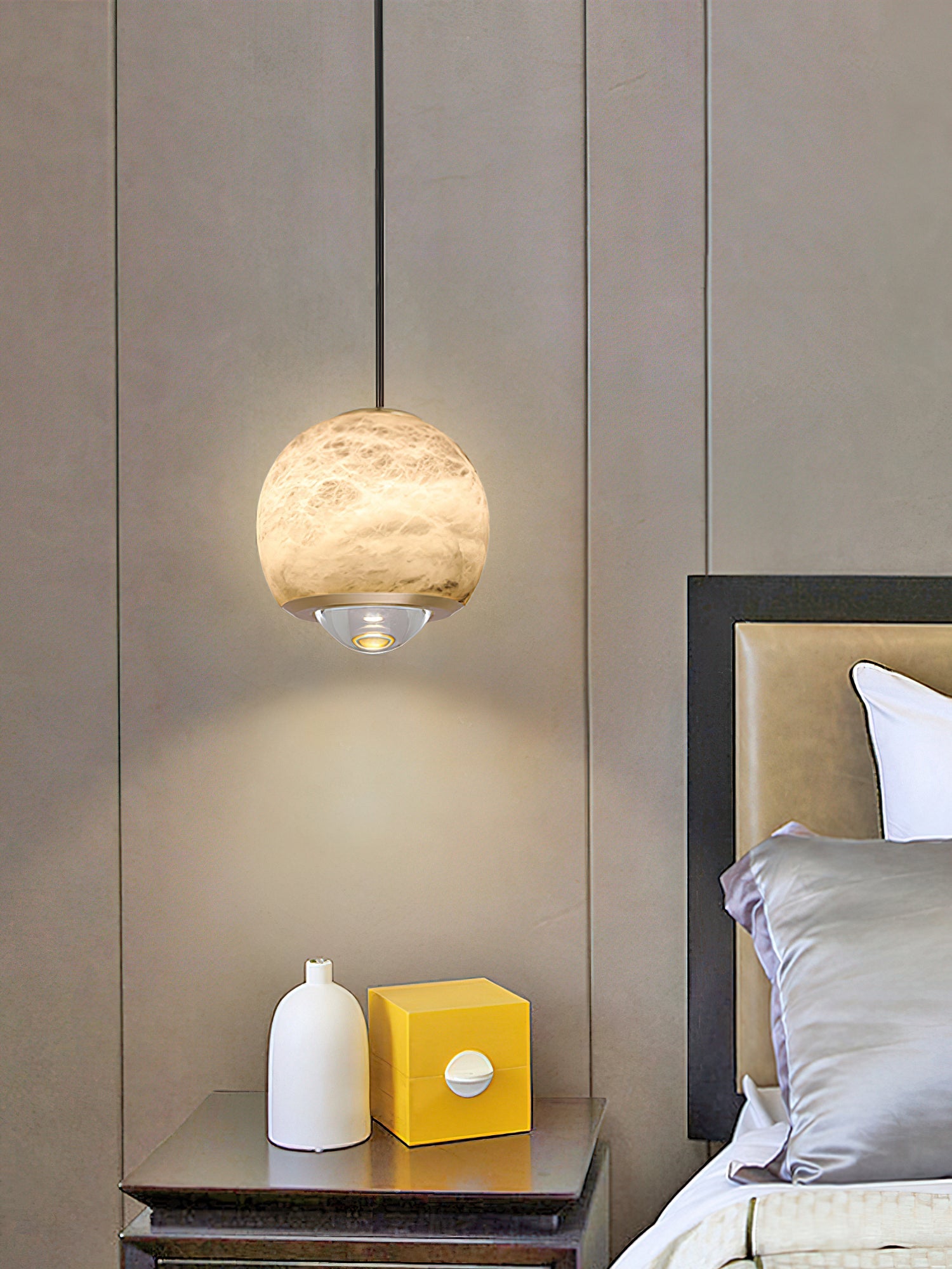 Alabaster Ferox Pendant Light