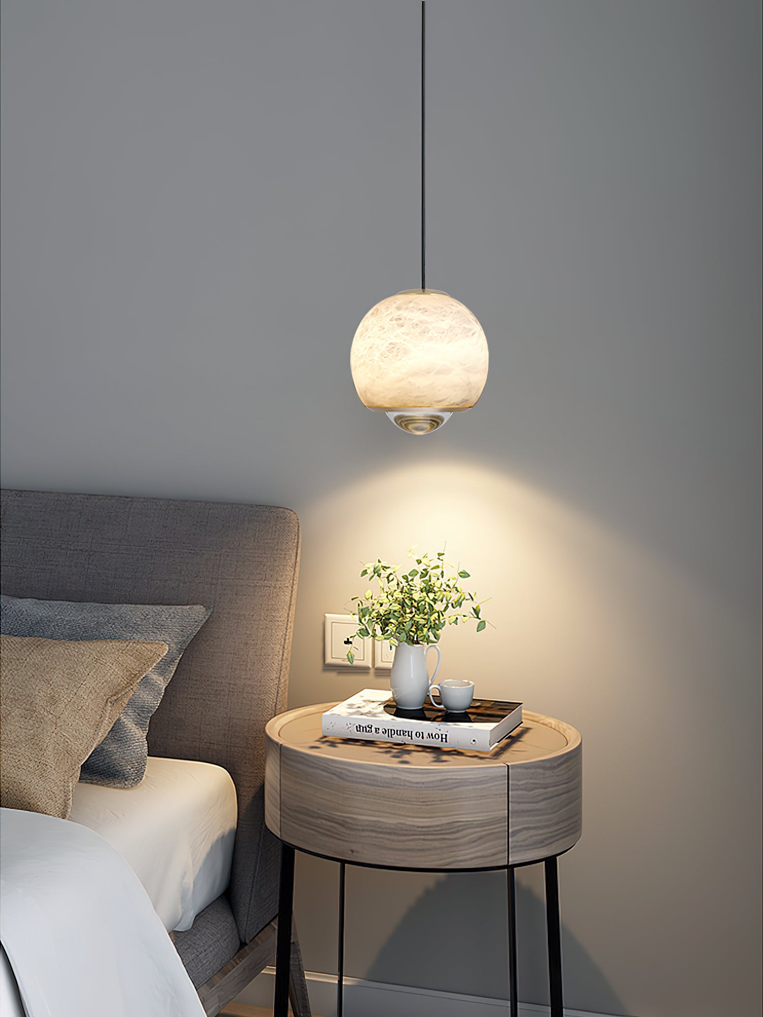 Alabaster Ferox Pendant Light