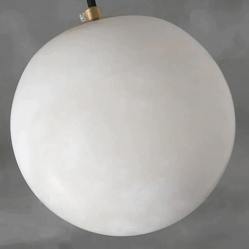 Alabaster Global Ball Pendant Light For Kitchen Island