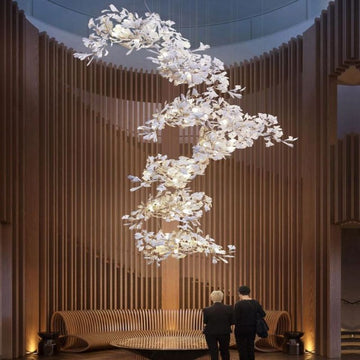 Ceramic Ginkgo Branch Chandelier 150cm / 180cm / 200cm / 250cm