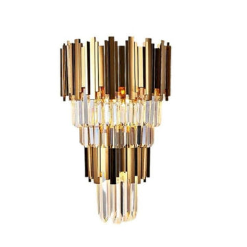 Bourbons Grand Crystal Sconce 23.6" H