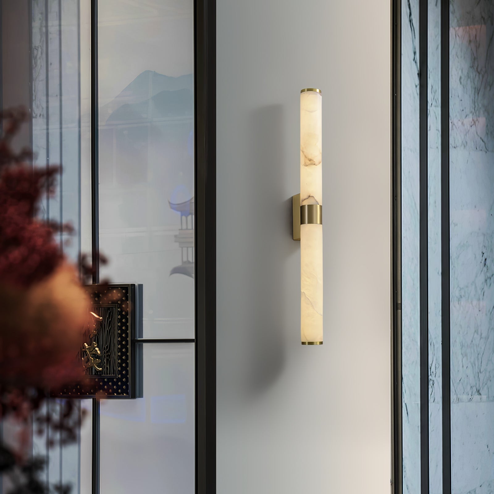 Alabaster Linear Wall Light