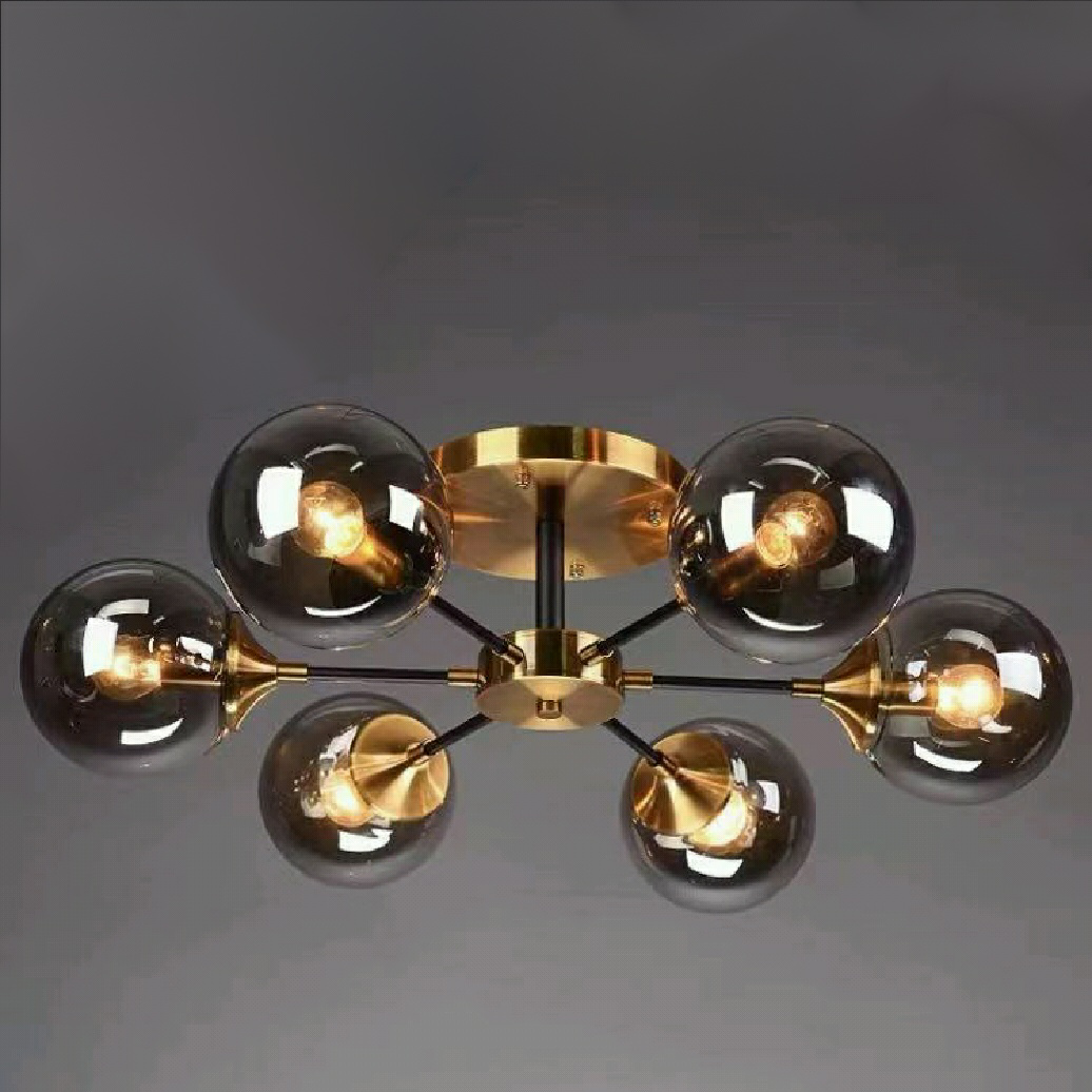 Magic Bean Molecular Chandelier Living Room Ceiling Light Modern Glass Ball Lamp