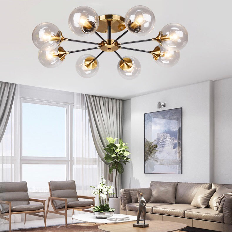 Magic Bean Molecular Chandelier Living Room Ceiling Light Modern Glass Ball Lamp