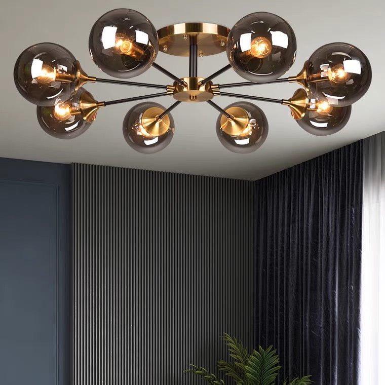 Magic Bean Molecular Chandelier Living Room Ceiling Light Modern Glass Ball Lamp