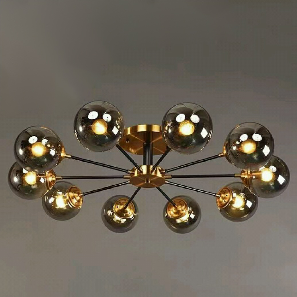 Magic Bean Molecular Chandelier Living Room Ceiling Light Modern Glass Ball Lamp