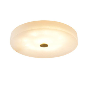 Alabaster Flush Mounted Round Led Chandelier H