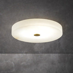 Alabaster Flush Mounted Round Led Chandelier H