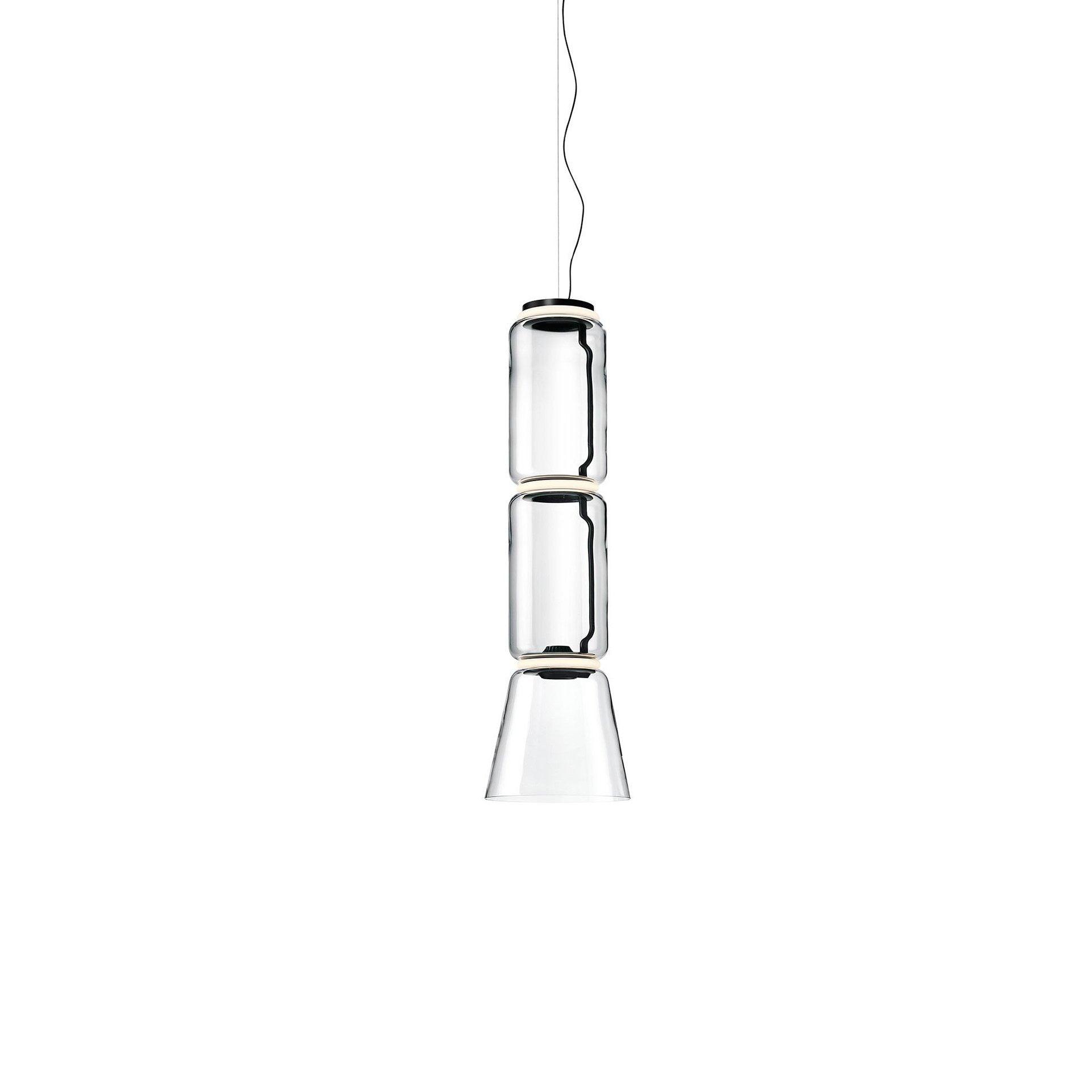 Cylindrical Glass Pendant Light