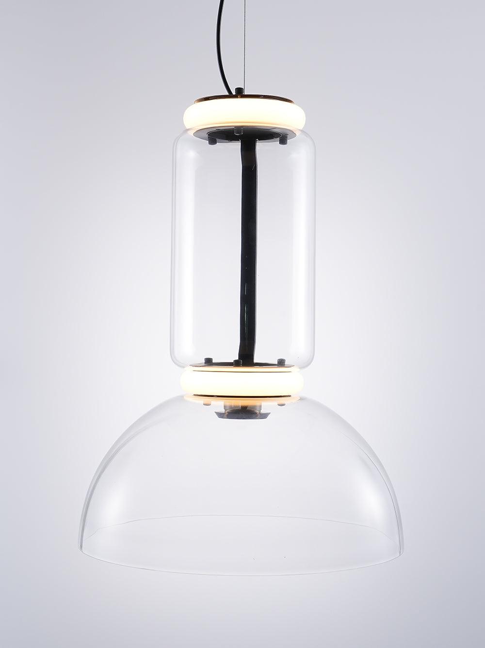 Cylindrical Glass Pendant Light