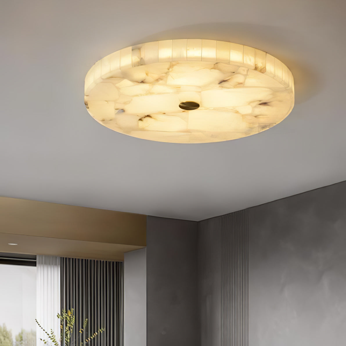 Alabaster Round Flush Mount 60cm