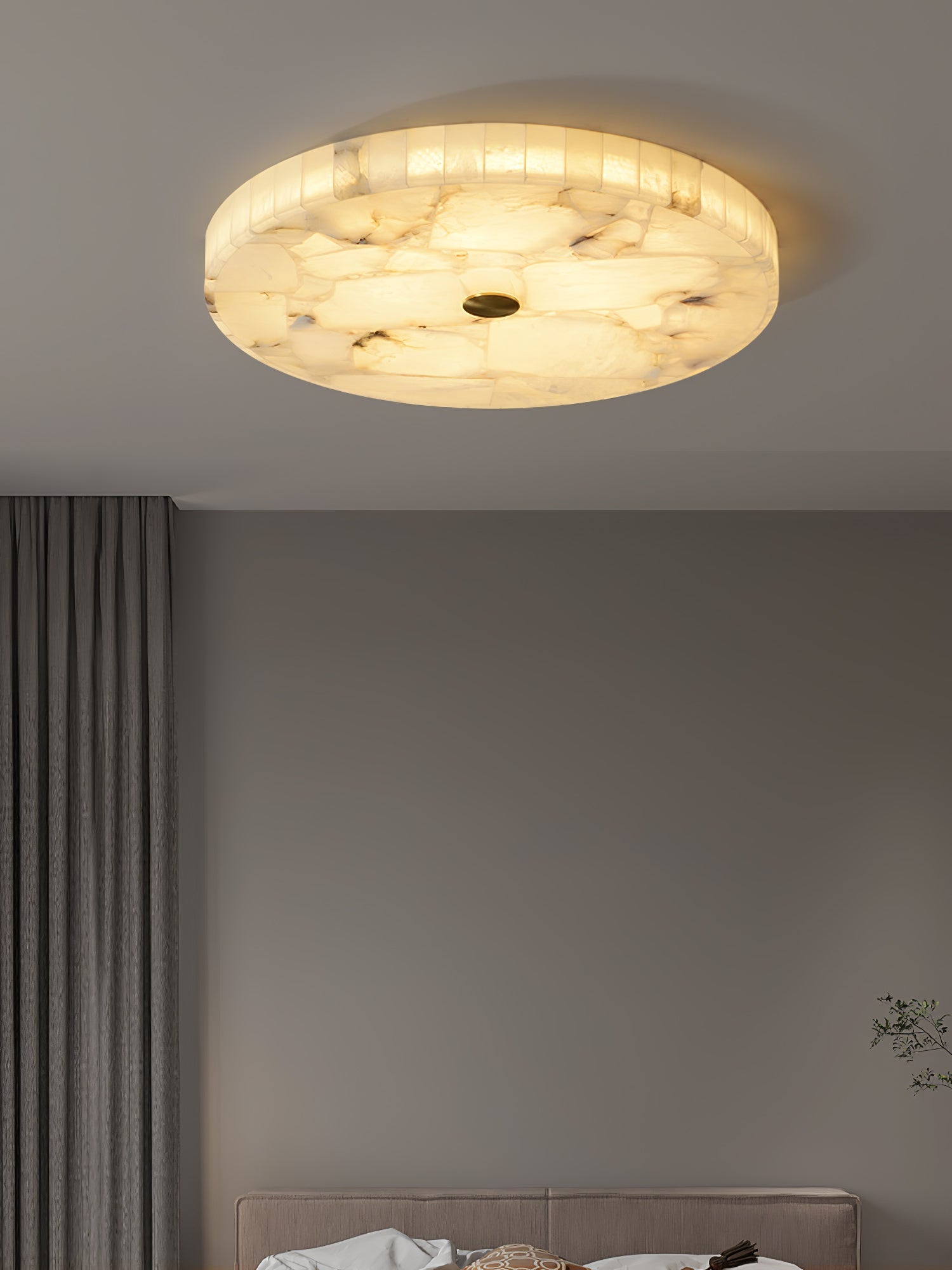 Alabaster Round Flush Mount 60cm