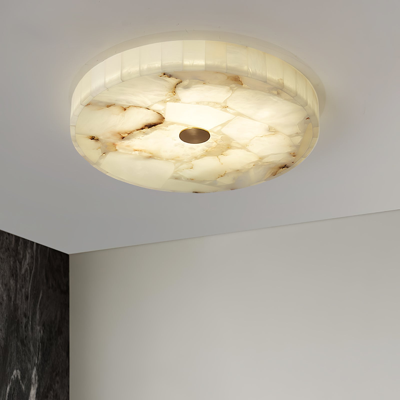 Alabaster Round Flush Mount 60cm