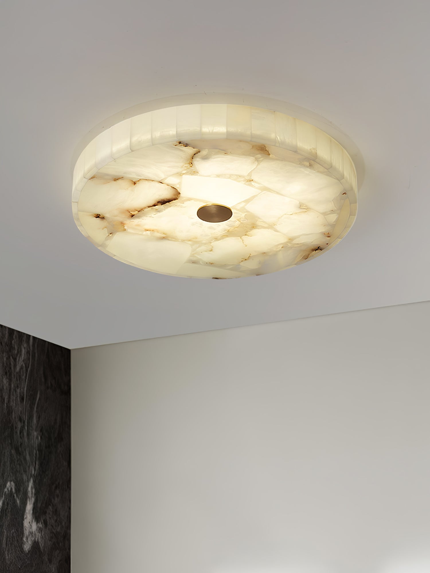 Alabaster Round Flush Mount 60cm